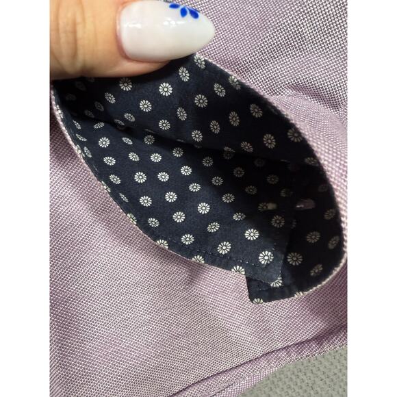 Ted Baker London Purple Textured Button-Up Shirt Size 3 (M) - Picture 9 of 9